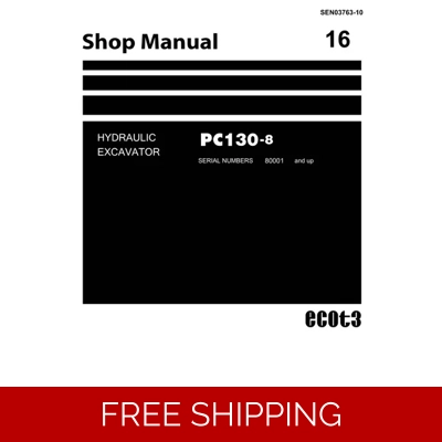 KOMATSU PC130-8 EXCAVATOR WORKSHOP MANUAL